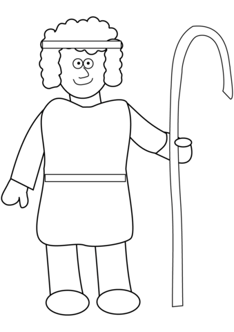 David The Shepherd Boy Coloring Page